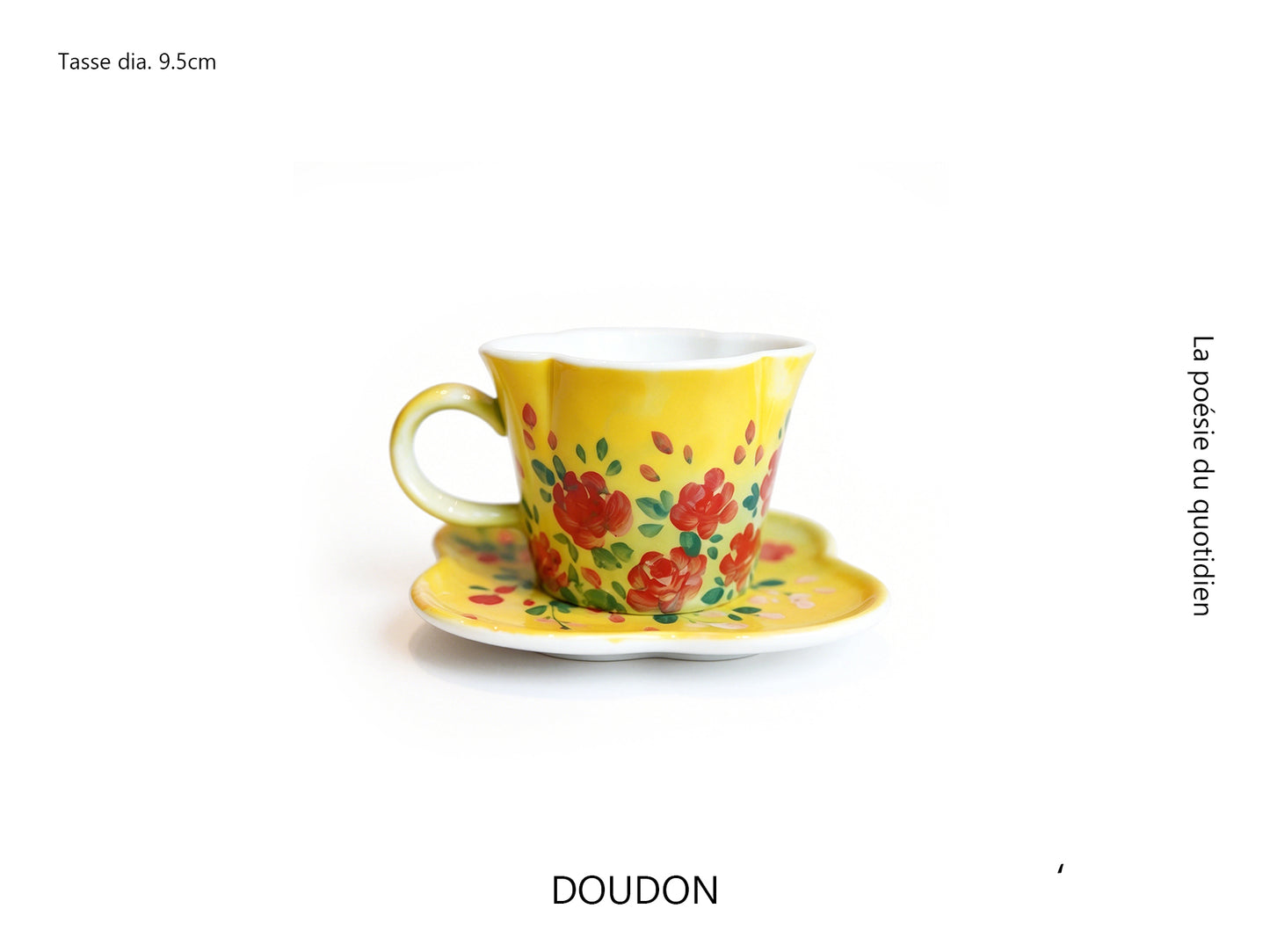 Handmade+Painted Tea/coffee Cup & Saucer