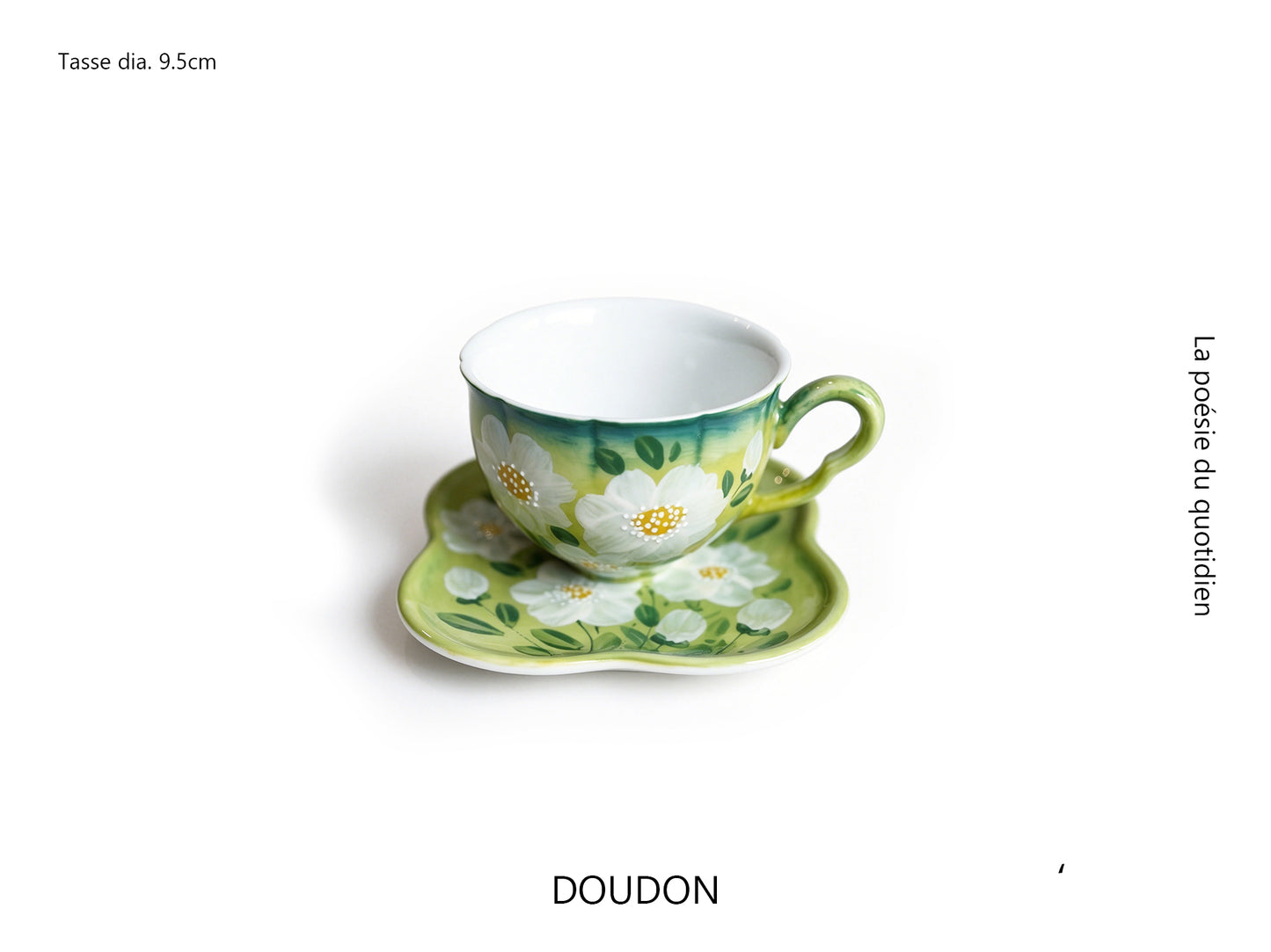 Handmade+Painted Tea/coffee Cup & Saucer