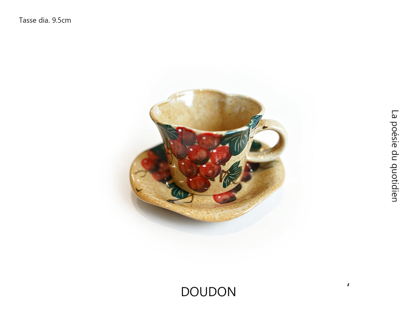 Handmade+Painted Tea/coffee Cup & Saucer