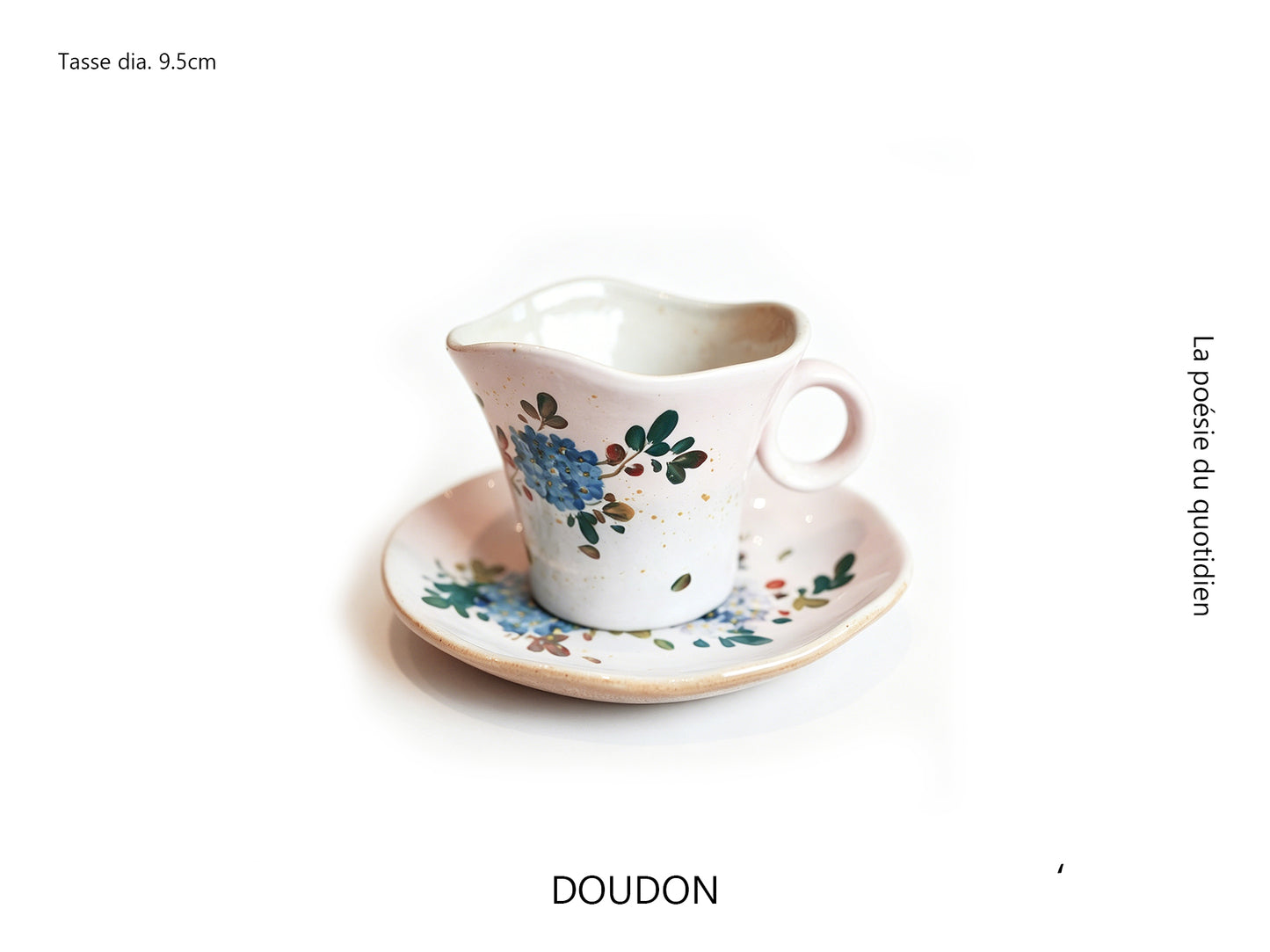 Handmade+Painted Tea/coffee Cup & Saucer