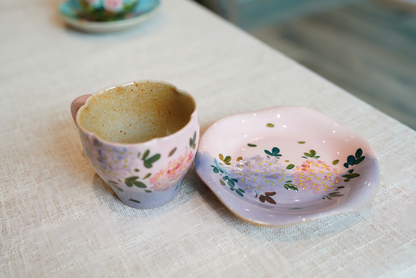 Handmade+Painted Tea/coffee Cup & Saucer
