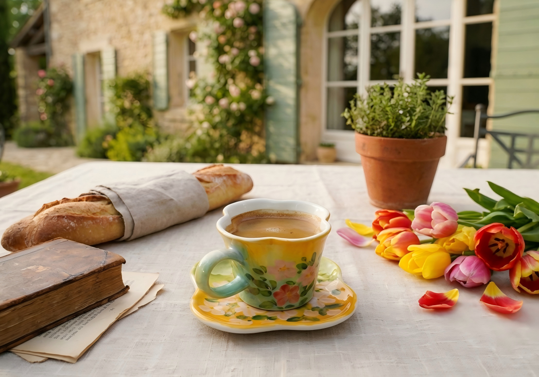 Handmade-Painted Ceramic cup